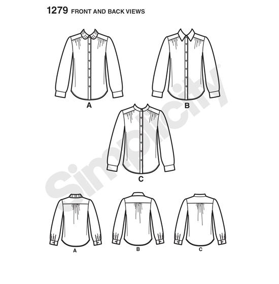 Simplicity 1279H5 snitmønster