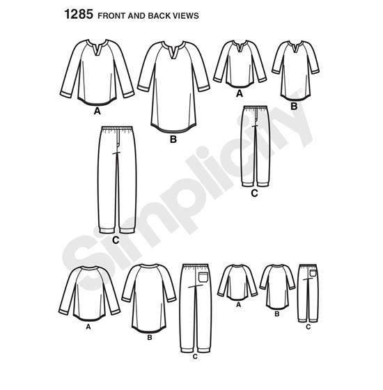 Simplicity 1285A snitmønster