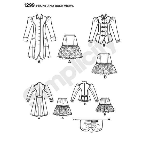 Simplicity 1299R5 snitmønster