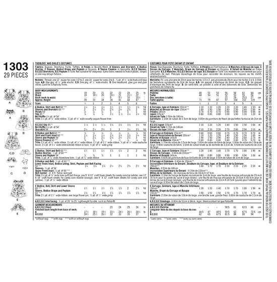 Simplicity 1303AA snitmønster