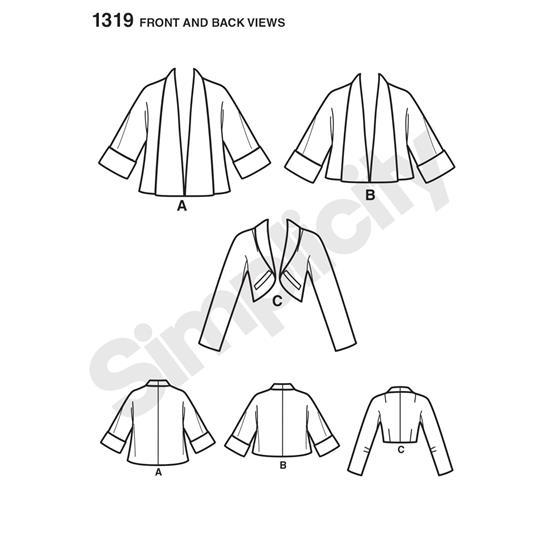 Simplicity 1319R5 snitmønster