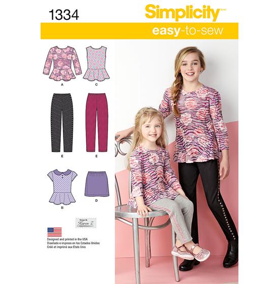 Simplicity 1334K5 snitmønster