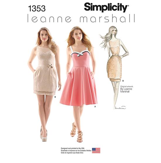 Simplicity 1353P5 snitmønster