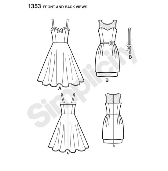 Simplicity 1353P5 snitmønster
