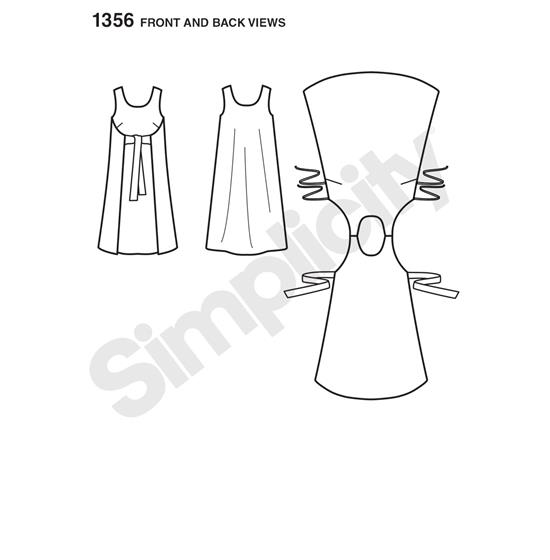 Simplicity 1356H5 snitmønster