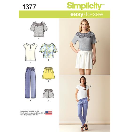 Simplicity 1377R5 snitmønster