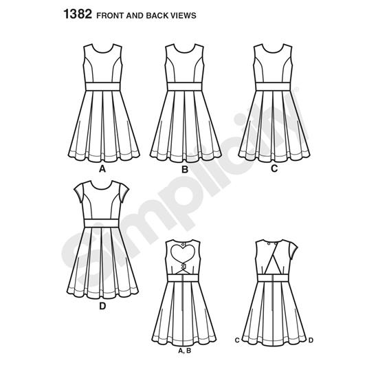 Simplicity 1382BB snitmønster