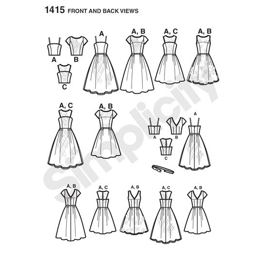 Simplicity 1415D5 snitmønster