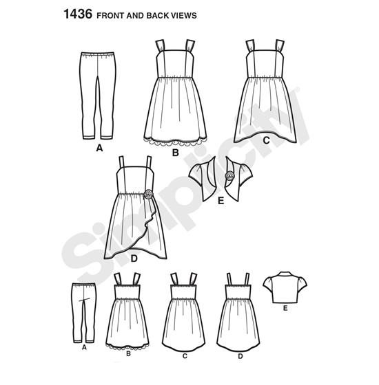 Simplicity 1436K5 snitmønster