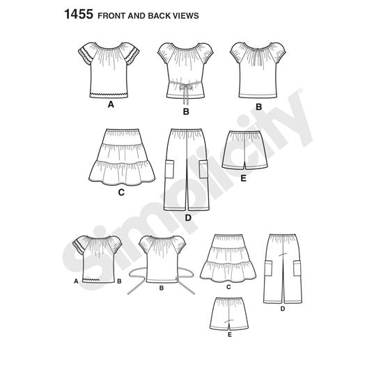 Simplicity 1455K5 snitmønster