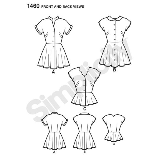 Simplicity 1460R5 snitmønster