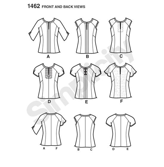 Simplicity 1462H5 snitmønster