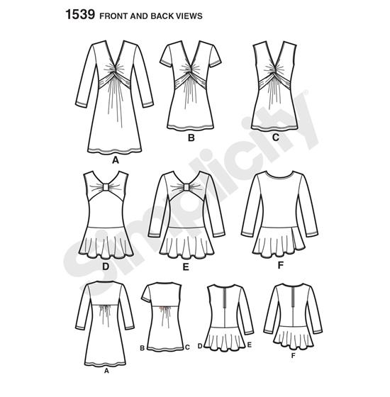 Simplicity 1539R5 snitmønster