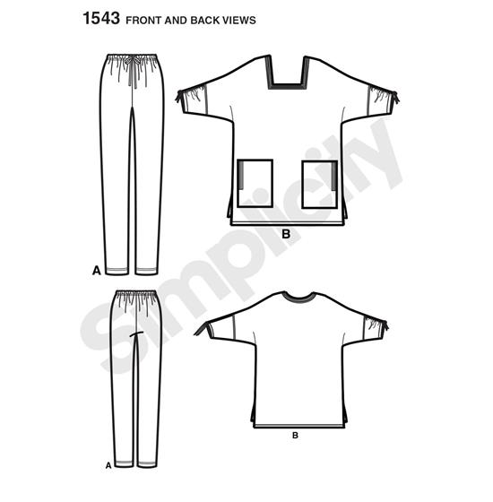 Simplicity 1543A snitmønster