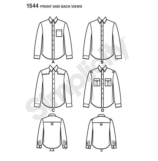 Simplicity 1544AA snitmønster