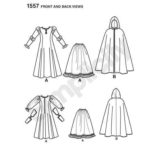 Simplicity 1557K5 snitmønster