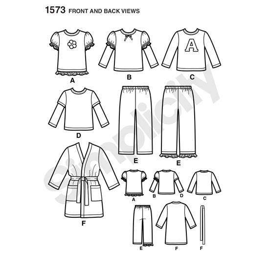 Simplicity 1573BB snitmønster