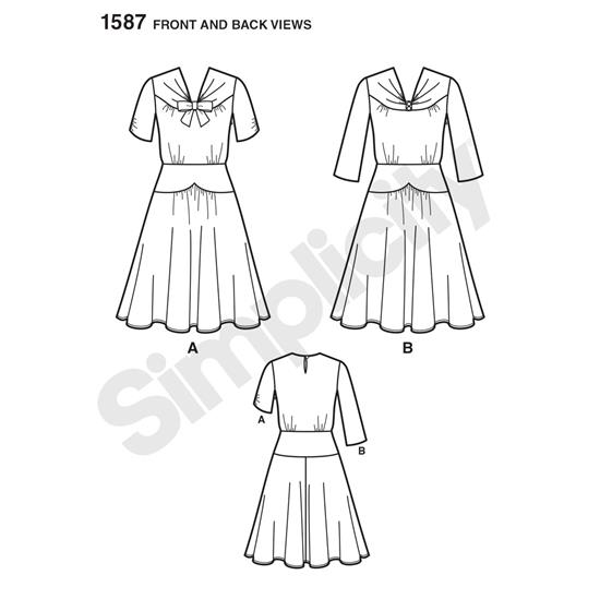 Simplicity 1587H5 snitmønster