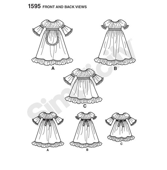 Simplicity 1595BB snitmønster