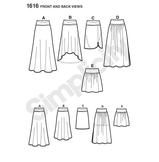 Simplicity 1616K5 snitmønster