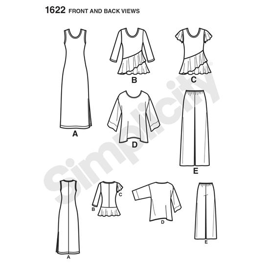 Simplicity 1622BB snitmønster