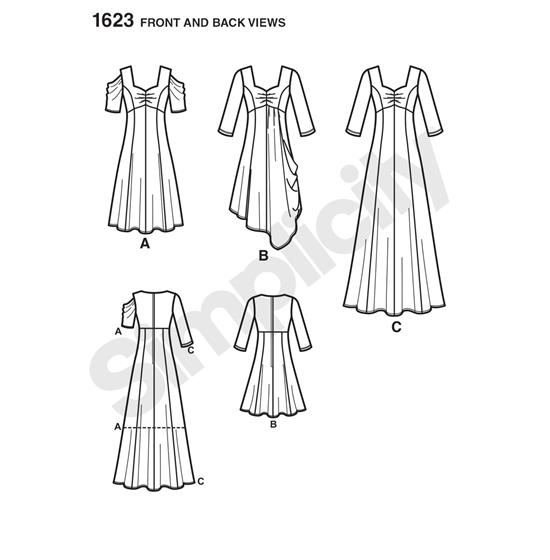 Simplicity 1623BB snitmønster