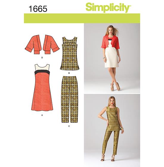 Simplicity 1665H5 snitmønster