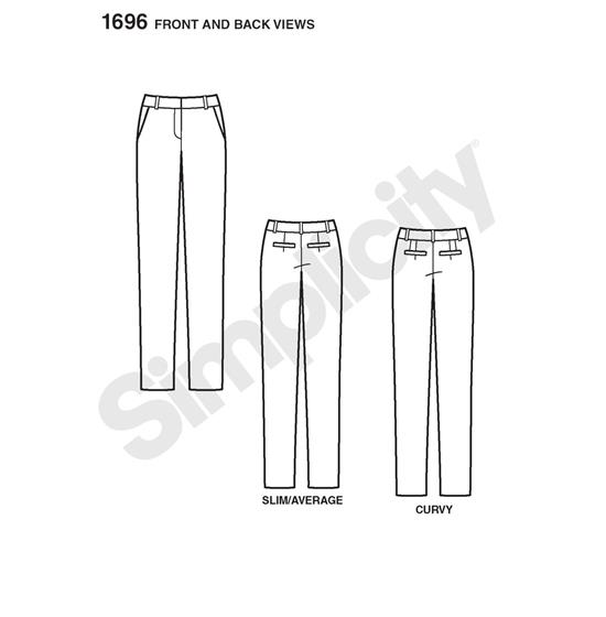 Simplicity 1696K5 snitmønster