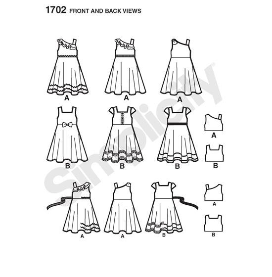 Simplicity 1702BB snitmønster