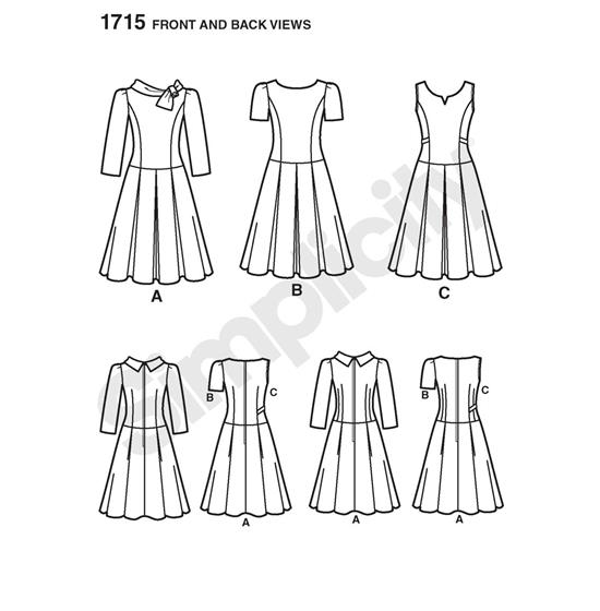 Simplicity 1715R5 snitmønster