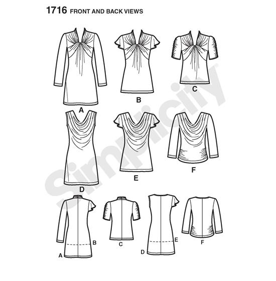 Simplicity 1716D5 snitmønster