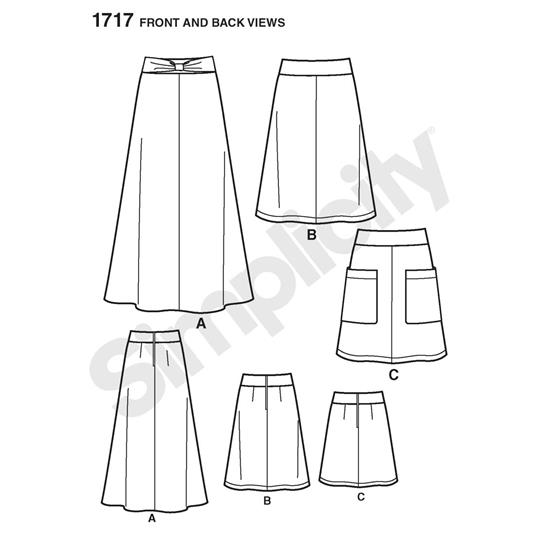 Simplicity 1717R5 snitmønster