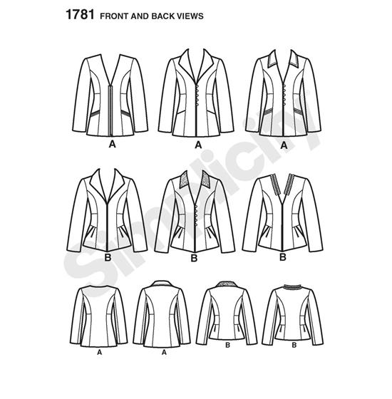 Simplicity 1781H5 snitmønster