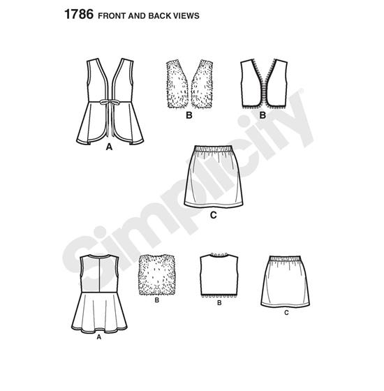 Simplicity 1786K5 snitmønster