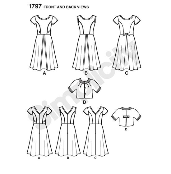 Simplicity 1797H5 snitmønster