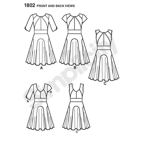 Simplicity 1802H5 snitmønster