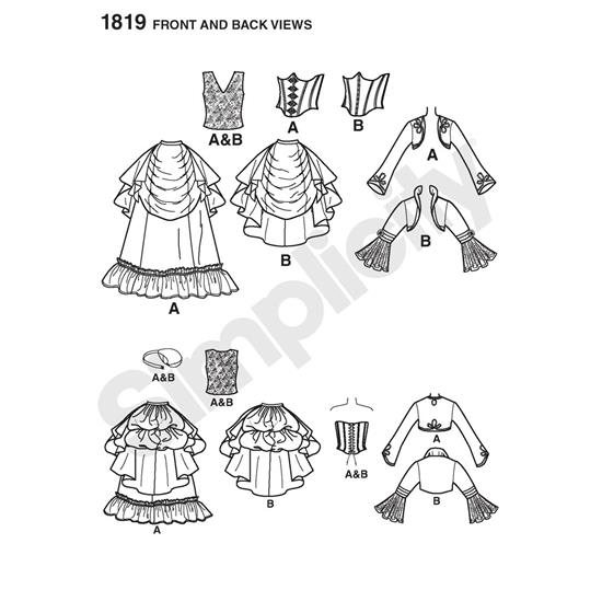 Simplicity 1819R5 snitmønster