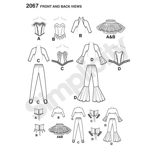 Simplicity 2067R5 snitmønster