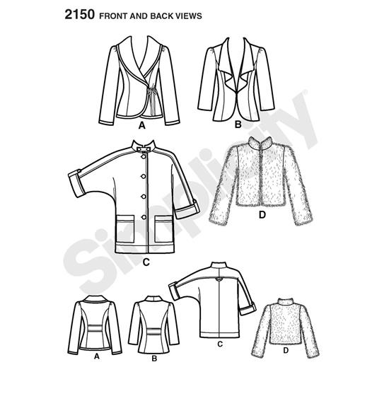 Simplicity 2150R5 snitmønster
