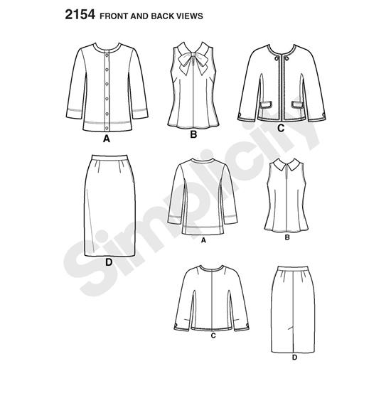 Simplicity 2154H5 snitmønster