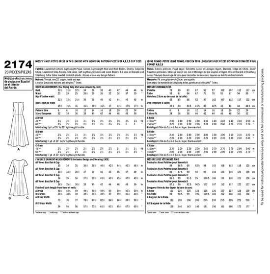 Simplicity 2174H5 snitmønster