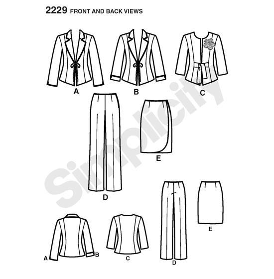 Simplicity 2229K5 snitmønster