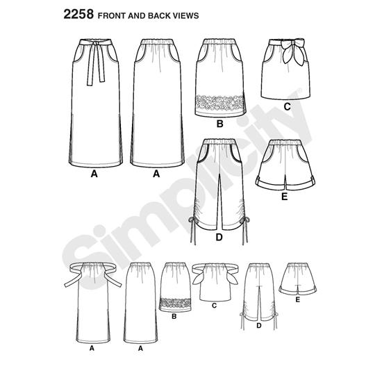 Simplicity 2258H5 snitmønster
