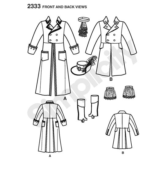 Simplicity 2333BB snitmønster