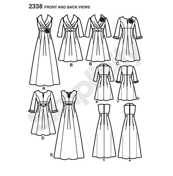 Simplicity 2338BB snitmønster