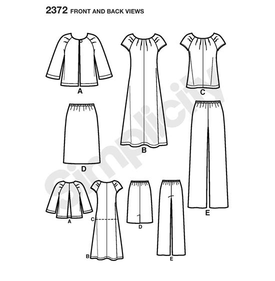 Simplicity 2372BB snitmønster