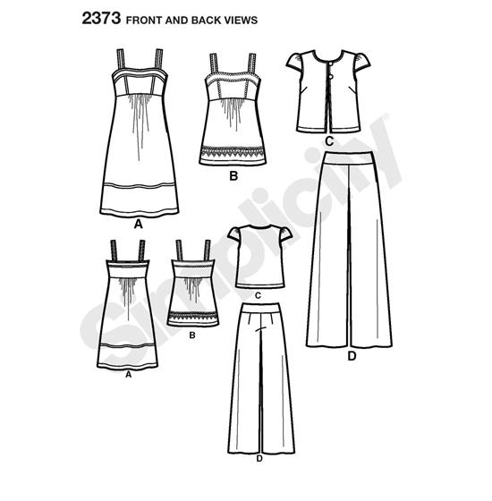 Simplicity 2373H5 snitmønster