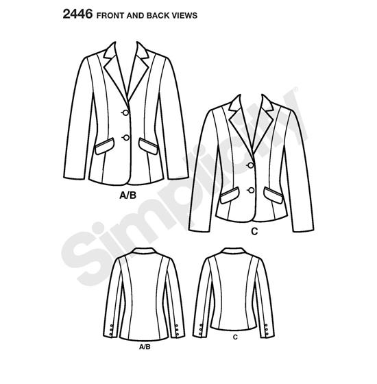 Simplicity 2446H5 snitmønster