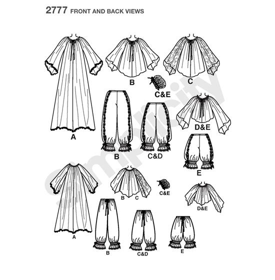 Simplicity 2777HH snitmønster