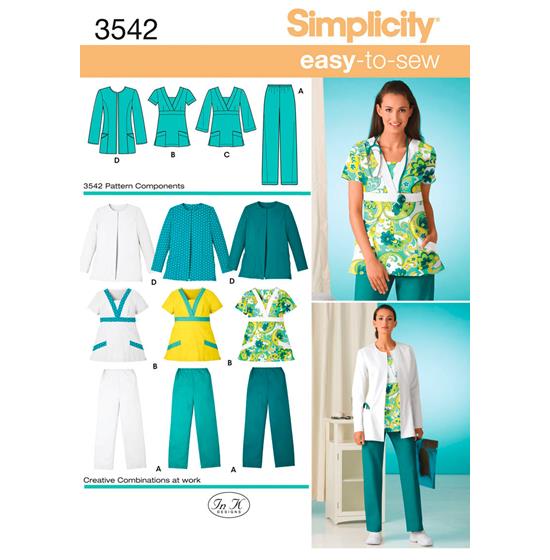Simplicity 3542AA snitmønster